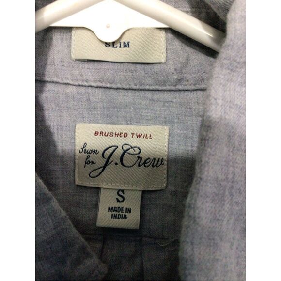 J. Crew Brushed Twill Shirt Size Small Light Gray - Picture 14 of 15